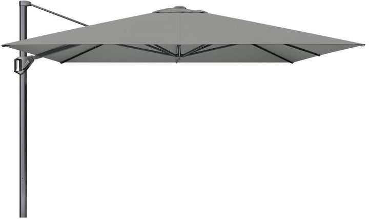 Challenger Telescopic T1 3.5m Square Manhattan Grey Parasol