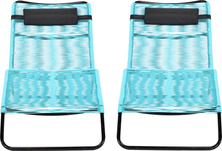 Rio Blue Outdoor Sunloungers