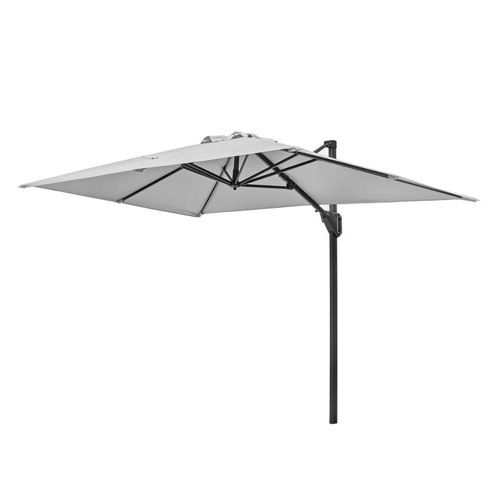 Voyager T1 3m x 2m Rectangular Luna Grey Free Arm Parasol