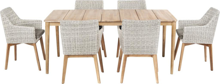 Larissa Light Kubu Grey Outdoor Dining Set