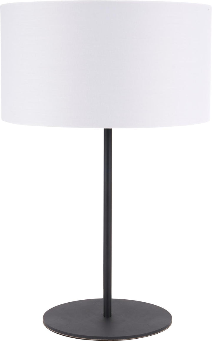 Elin Matt Black and Ivory Table Lamp