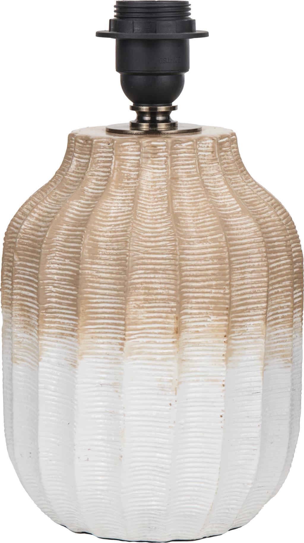 Amalia Natural Ombre Textured Stoneware Table Lamp Base