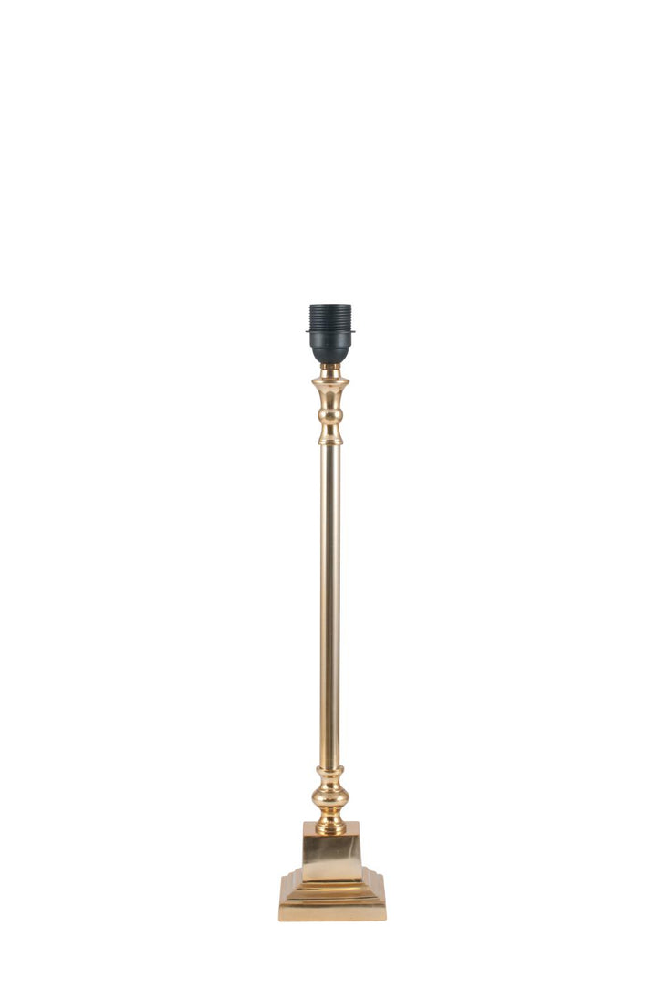 Claudius Gold Metal Stick Table Lamp Base