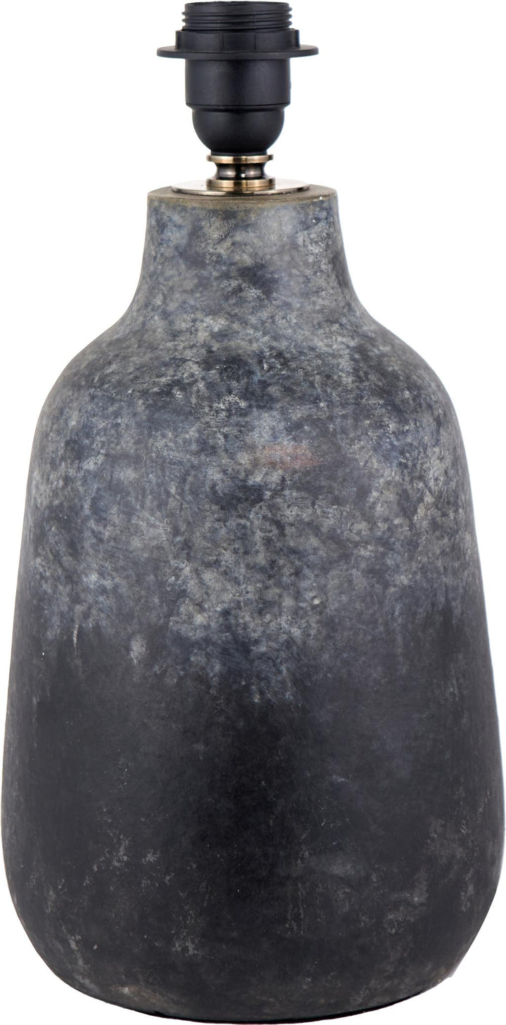 Vulcan Textured Volcanic Effect Grey Stoneware Table Lamp Base