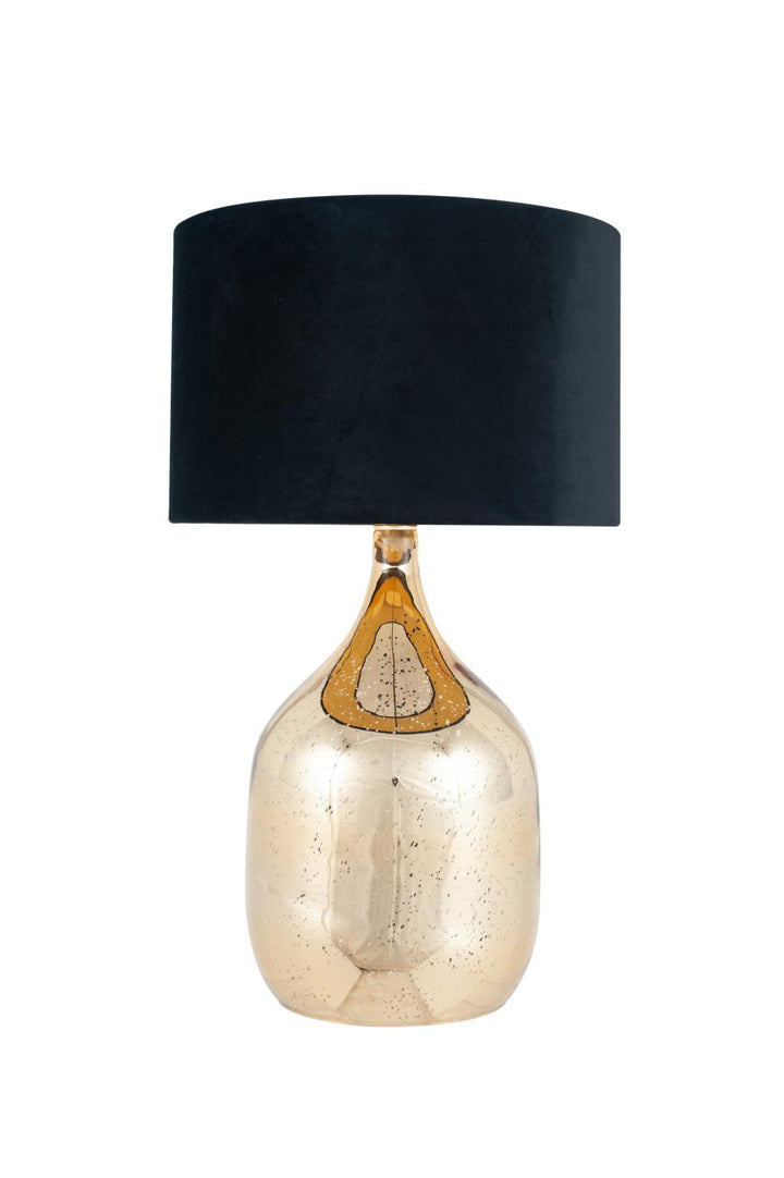 Stellar Champagne Gold Glass Dual Light Table lamp