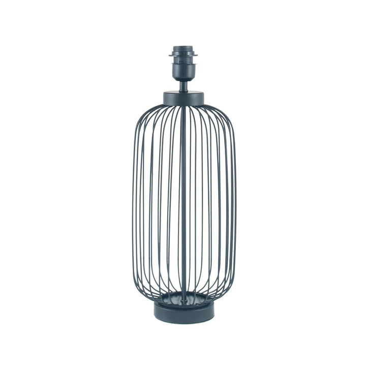 Dania Matt Black Metal Wire Tall Table Lamp Base