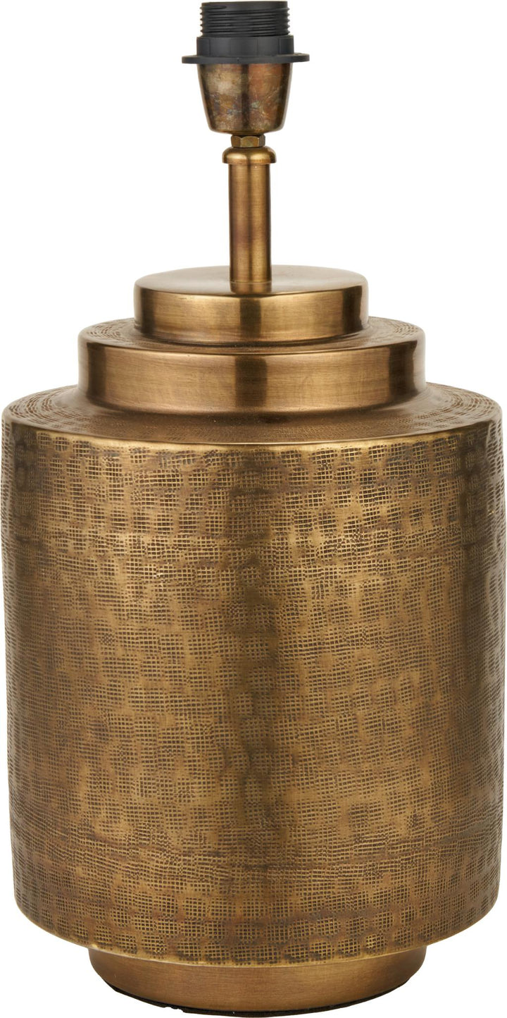 Zuri Antique Brass Metal Pot Table Lamp Base