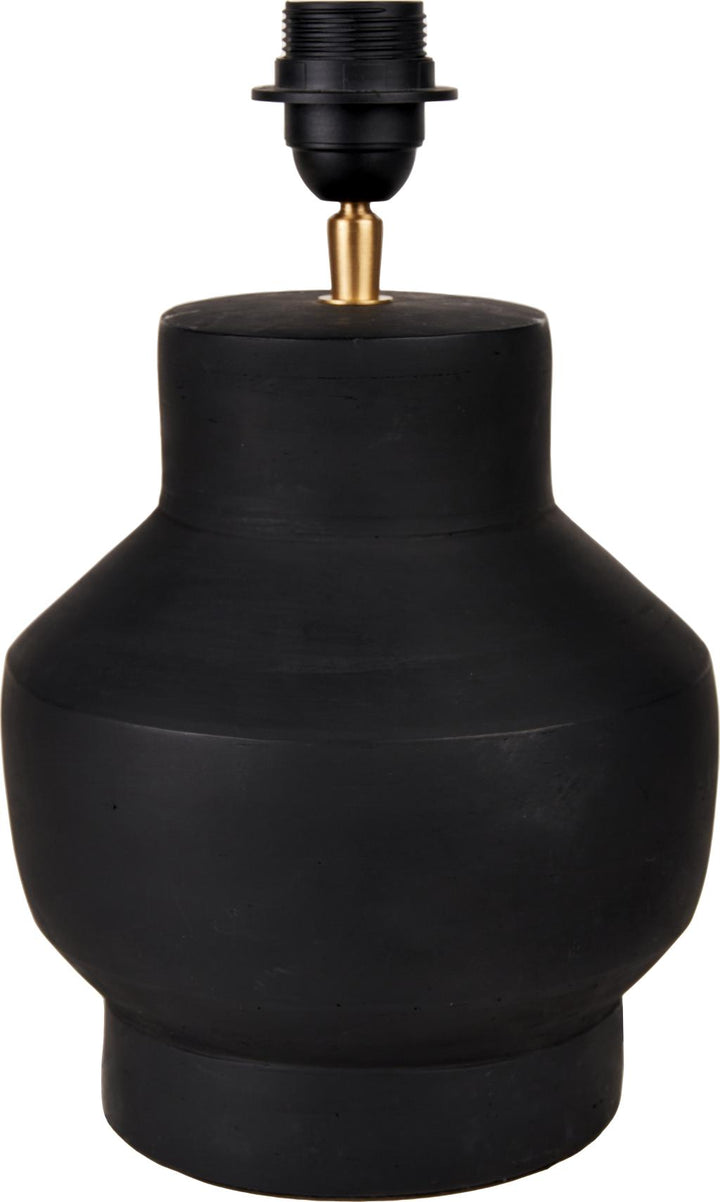 Inna Black Urn Terracotta Table Lamp Base