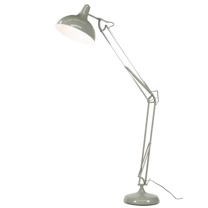 Alonzo Grey Metal Task Floor Lamp