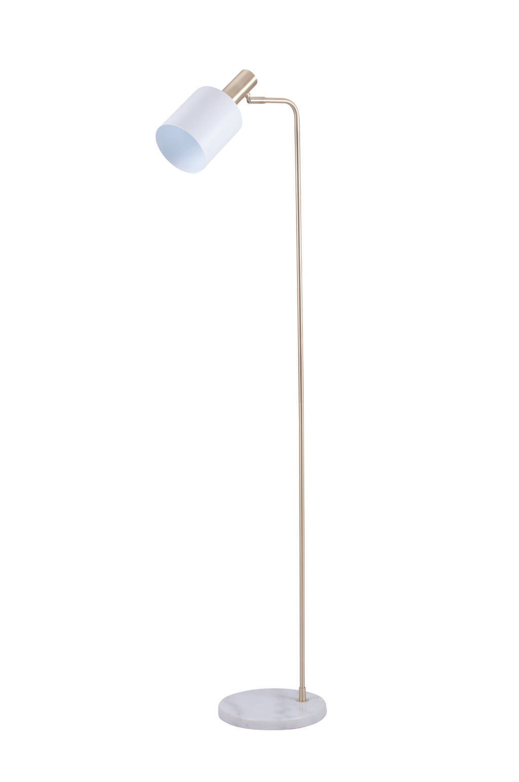 Biba Marble Footed White and Gold Floor Lamp