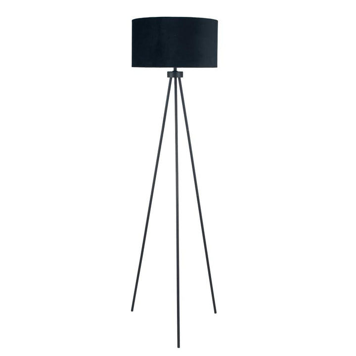 Houston Matt Black Metal Tripod Floor Lamp