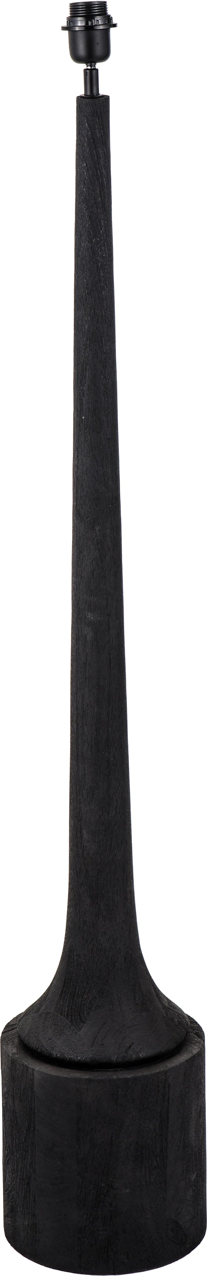 Marin Black Wood Tall Neck Floor Lamp Base