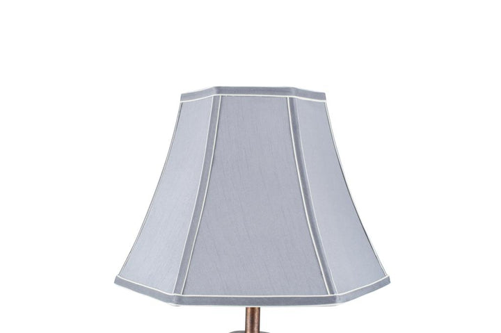 Lyla 30cm Steel Grey Polysilk Bowed Shade