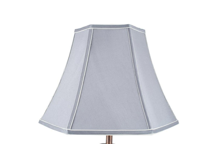 Lyla 35cm Steel Grey Polysilk Bowed Shade