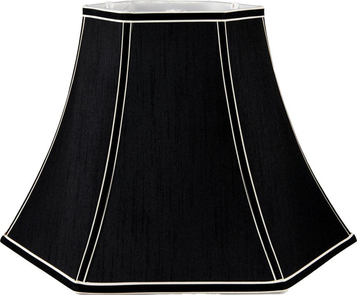 Lyla 40cm Black Polysilk Bowed Shade