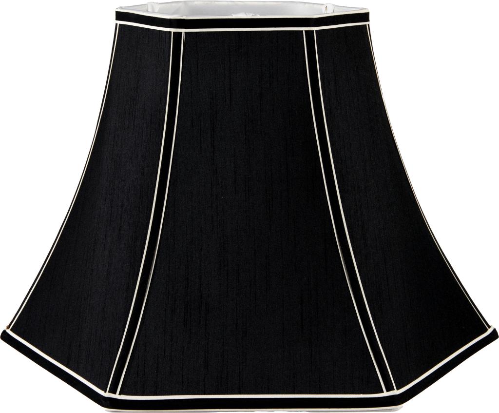 Lyla 45cm Black Polysilk Bowed Shade