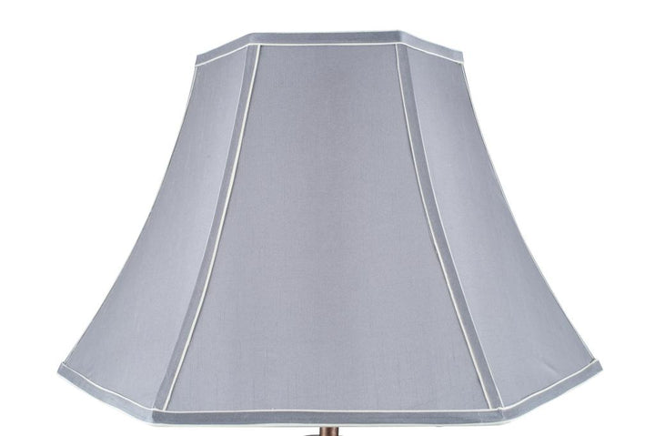 Lyla 45cm Steel Grey Polysilk Bowed Shade