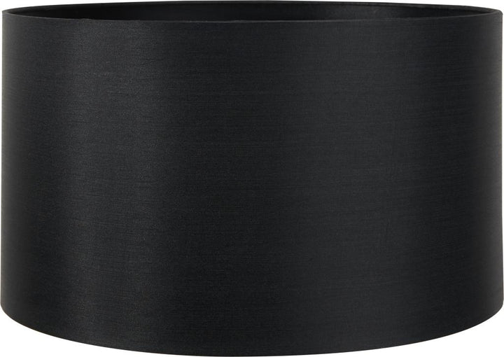 Zara 40cm Black Silk Cylinder Drum Shade