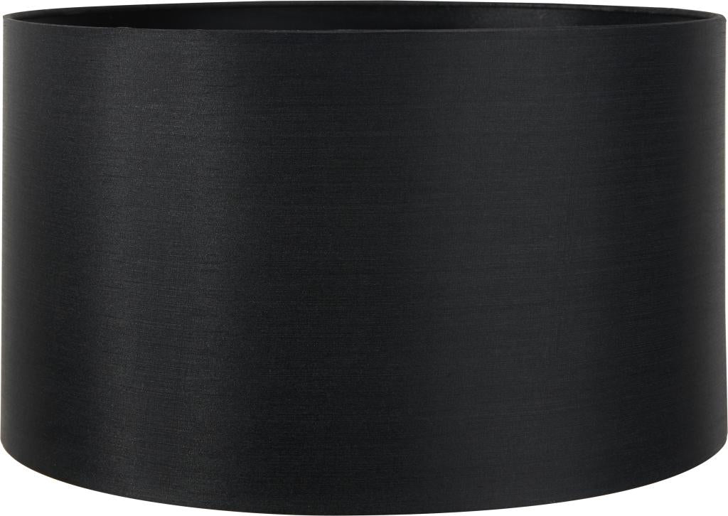 Zara 45cm Black Silk Lined Cylinder Shade