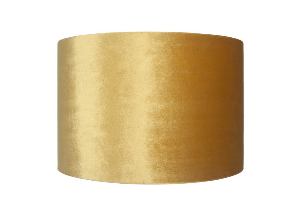 Bow 25cm Mustard Velvet Cylinder Shade