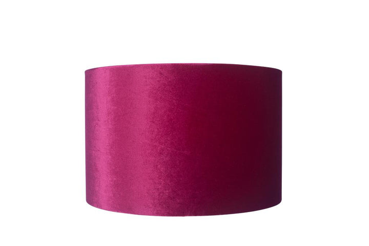 Bow 25cm Raspberry Velvet Cylinder Shade