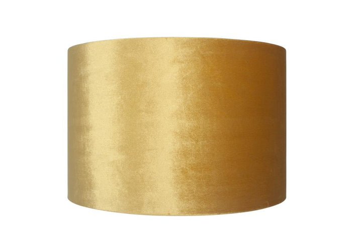 Bow 35cm Mustard Velvet Cylinder Shade