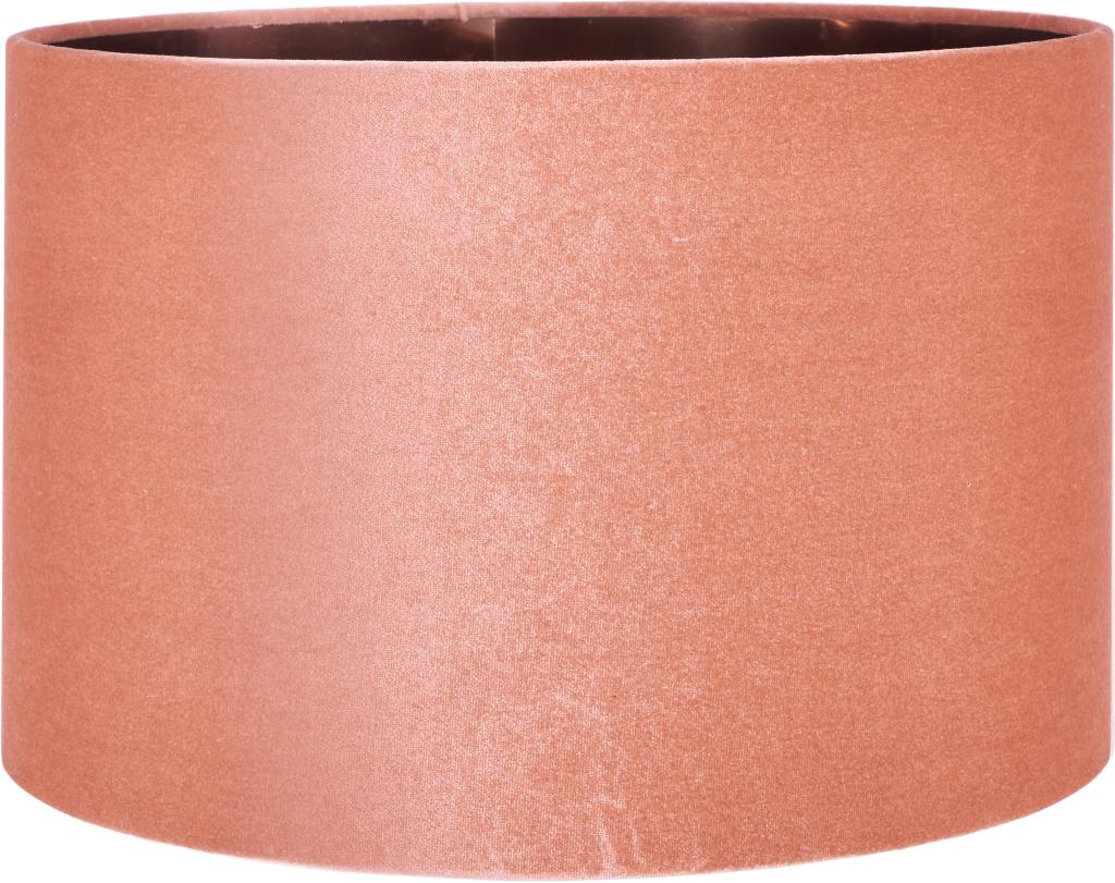 Bow 40cm Apricot Velvet Cylinder Shade