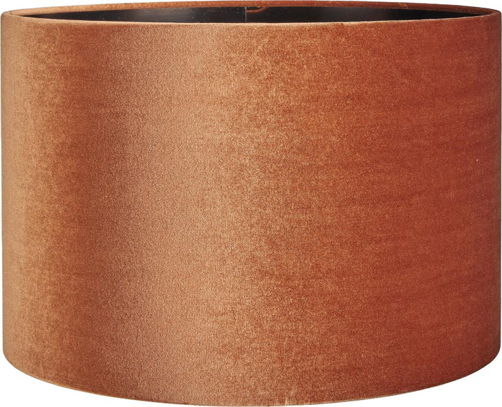 Bow 40cm Tobacco Velvet Cylinder Shade