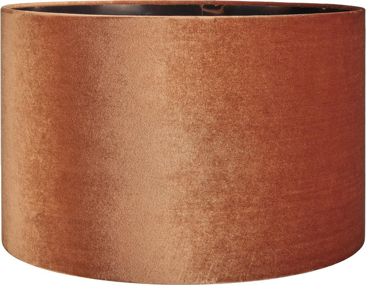 Bow 45cm Tobacco Velvet Cylinder Shade