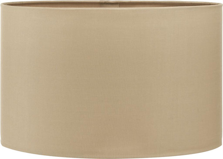 Mia 25cm Taupe Oval Poly Cotton Shade