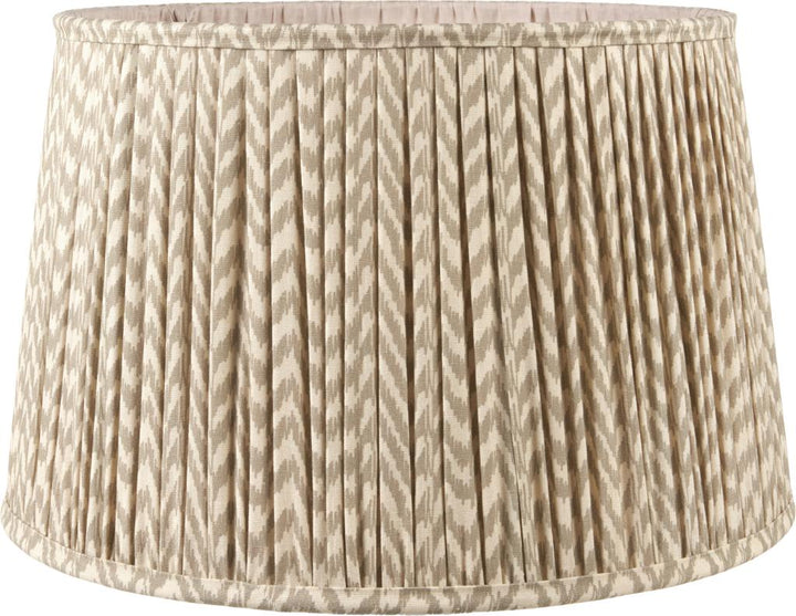 Vienna 30cm Taupe Chevron Mushroom Pleat Shade