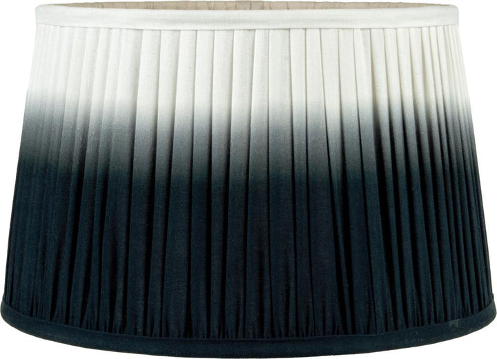 Scallop 25cm Black Ombre Soft Pleated Tapered Shade