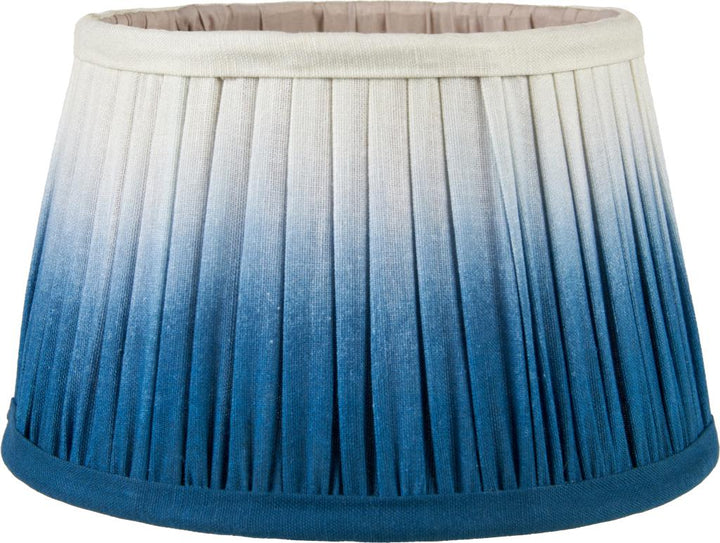 Scallop 25cm Blue Ombre Soft Pleated Tapered Shade