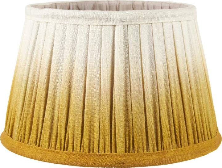 Scallop 25cm Mustard Ombre Soft Pleated Tapered Shade