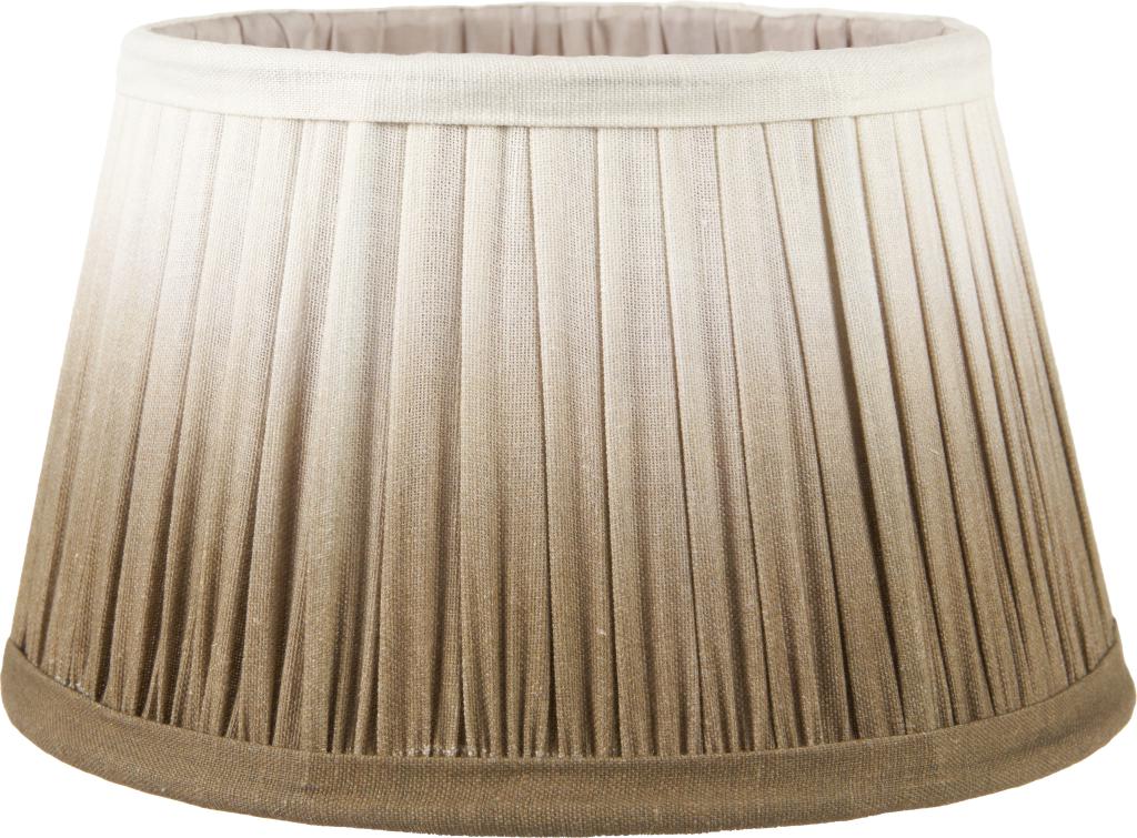 Scallop 20cm Taupe Ombre Soft Pleated Tapered Shade