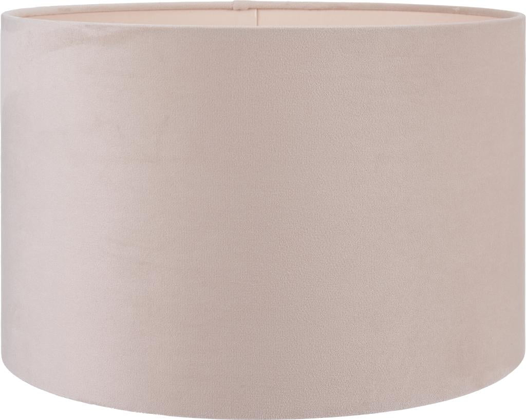 Rene 25cm Greige Velvet Cylinder Shade