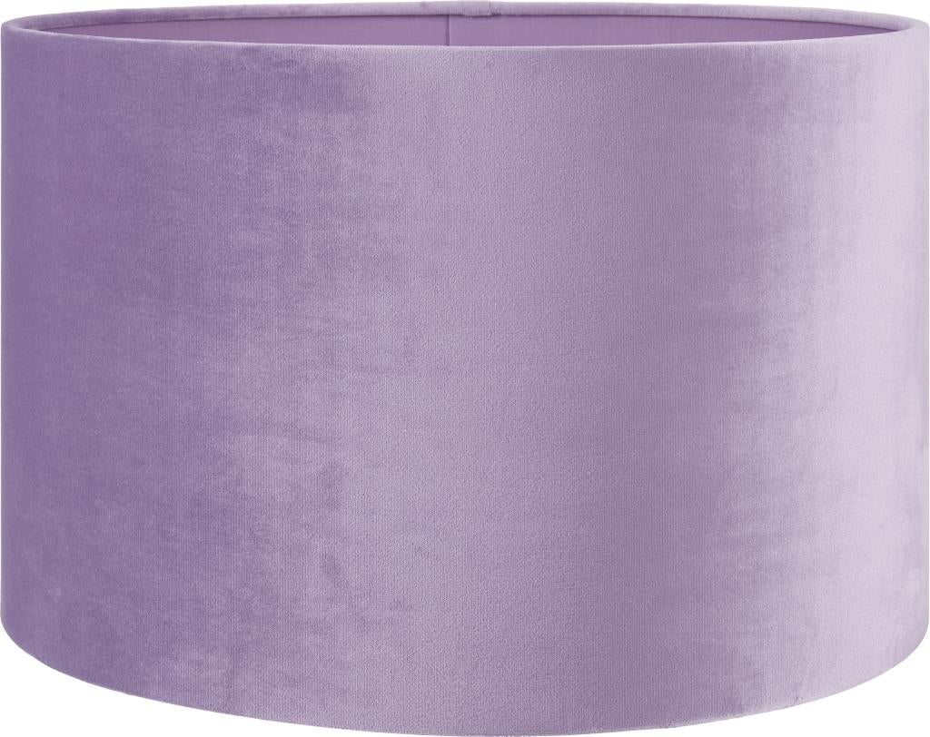 Rene 25cm Lilac Velvet Cylinder Shade