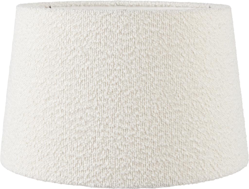 Martigues 30cm White Boucle Tapered Cylinder Shade