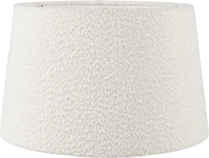 Martigues 30cm White Boucle Tapered Cylinder Shade