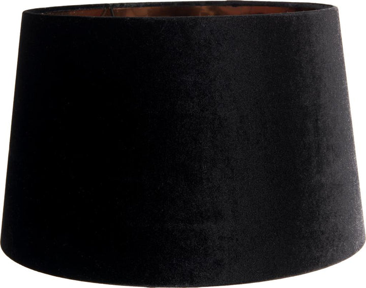 Aida 40cm Black Velvet Tapered Cylinder Shade