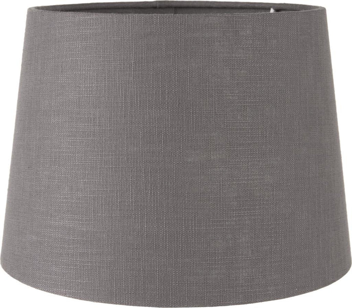 Lys 25cm Steel Grey Self Lined Linen Tapered Cylinder Shade