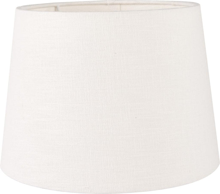 Lys 25cm White Self Lined Linen Tapered Cylinder Shade