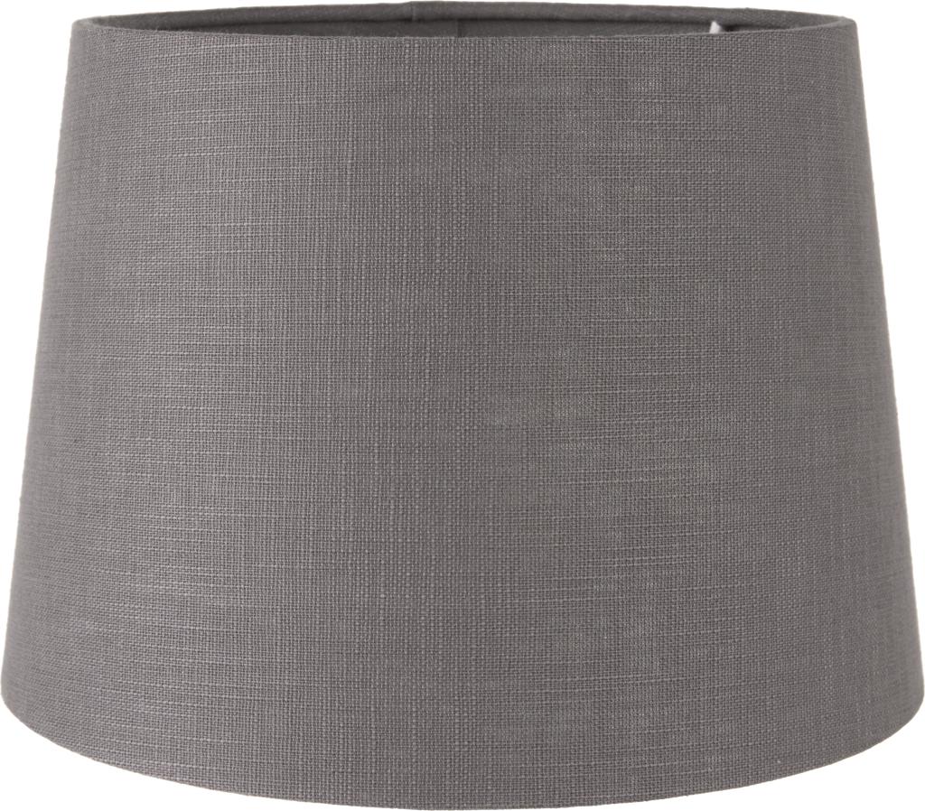 Lys 30cm Steel Grey Self Lined Linen Tapered Cylinder Shade