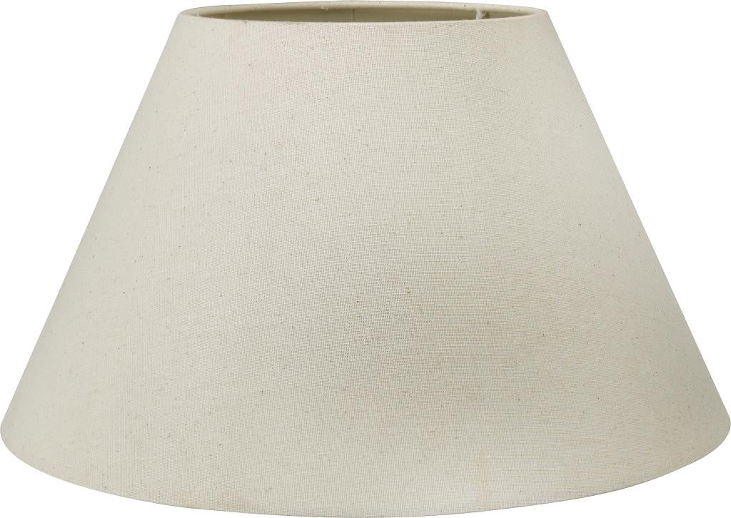 Seychelles 30cm Cream Slubby Cotton Empire Cylinder Shade