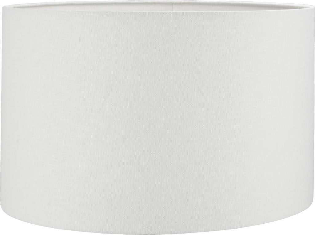 Lino 30cm White Self Lined Linen Drum Shade