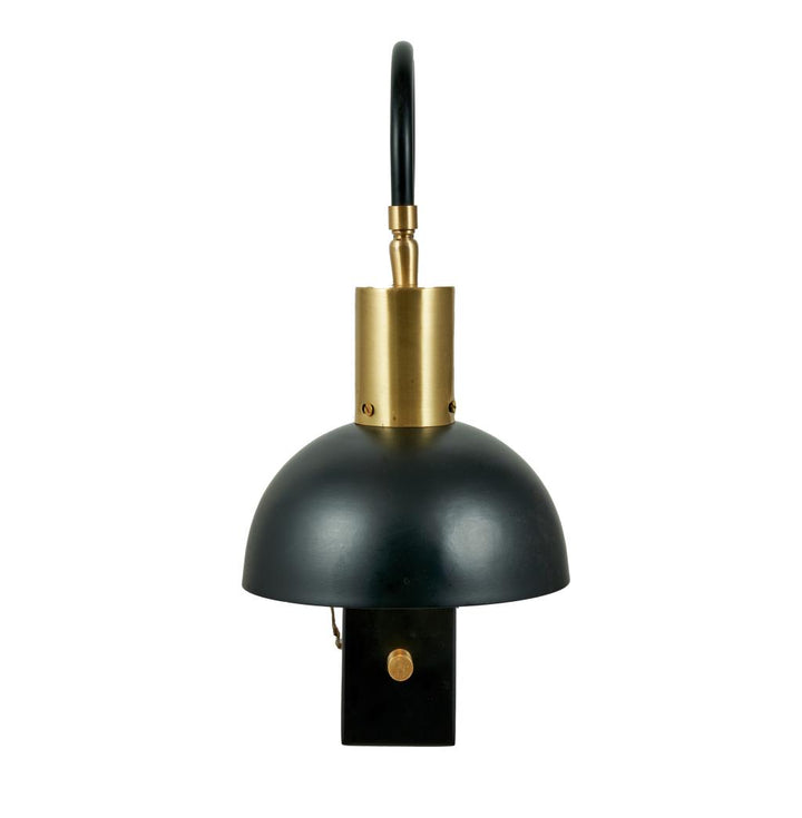 Mayfair Matt Black Domed Task Wall Light