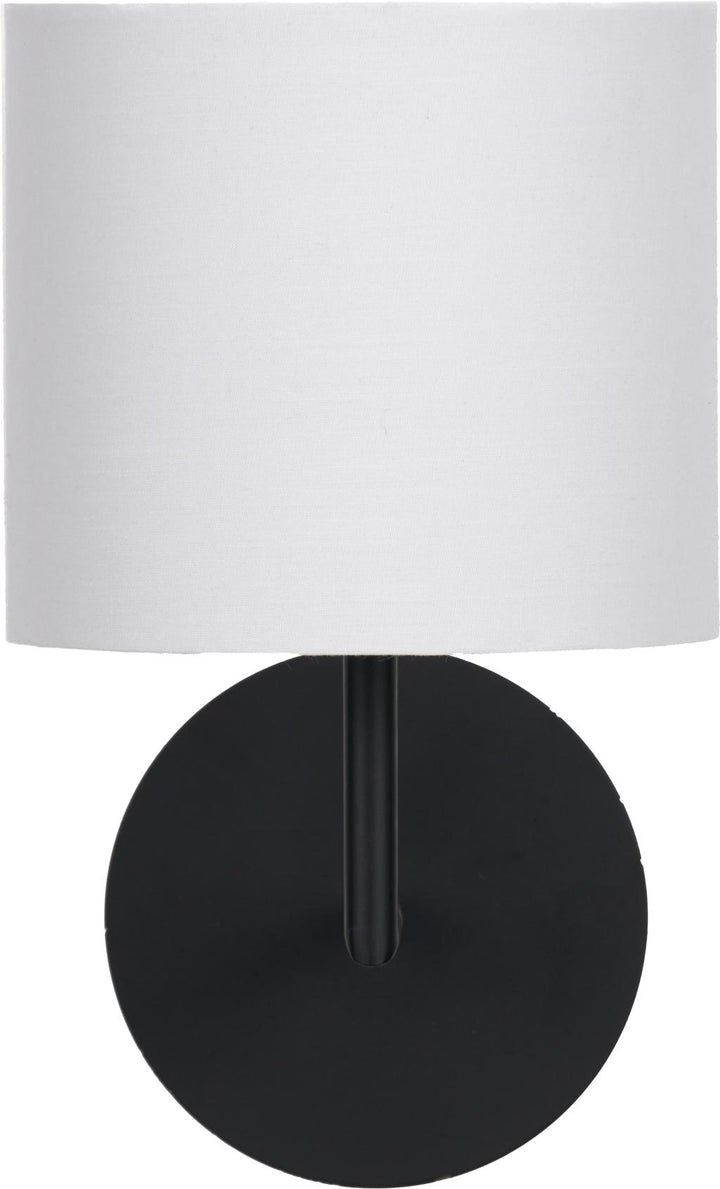 Elin Matt Black and Ivory Wall Light