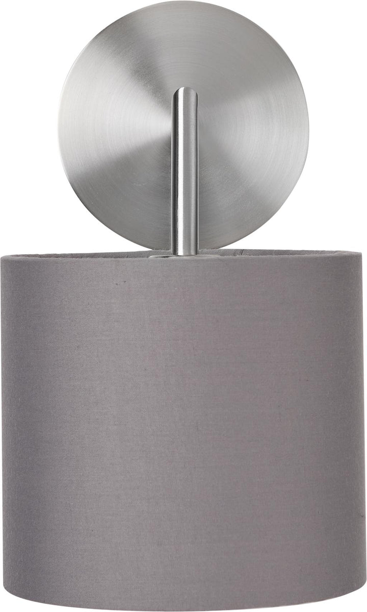 Elin Brushed Silver and Steel Grey Wall Light