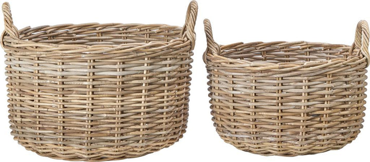 S/2 Grey Kubu Log Baskets