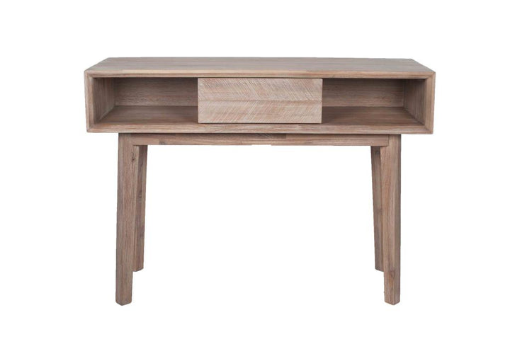 Kalmar Sand Wash Acacia Wood 1 Drawer Console